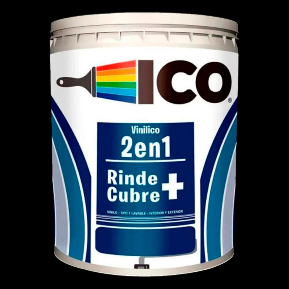 Pintura Ico Vinilico 2 en 1 Gris basalto Galón 3.79 L
