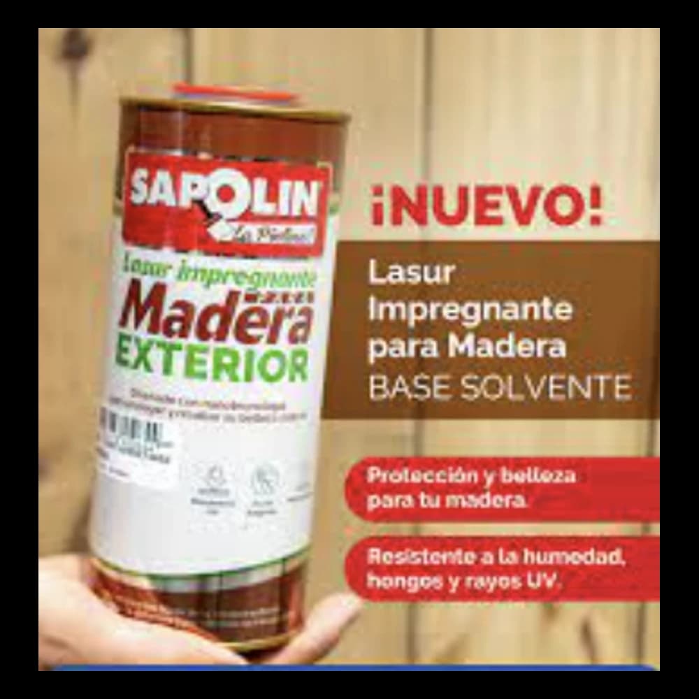 Lasur Castaño B.S Madera Exterior Cuarto de galón
