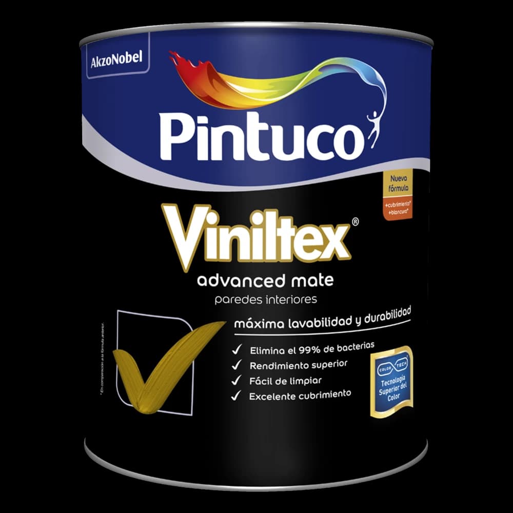 Viniltex Advanced Mate Gris Basa 1502 3.79L